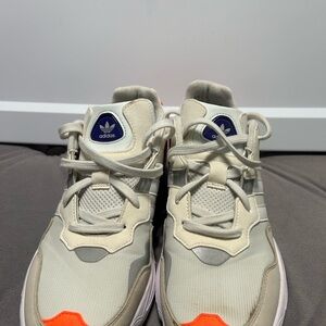 Adidas Men's Shoes - Cream and Orange